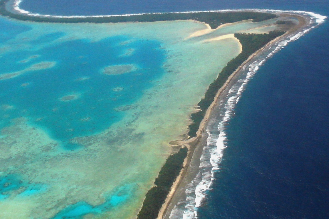 Tuvalu, segundo país más bajo del mundo tras las Maldivas, se encuentra fuertemente amenazado por la subida del nivel del mar. Fuente: Lily-Anne Homasi