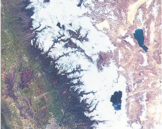 Vista satelital del efecto Foehn/Chinook. Fuente: Darniok