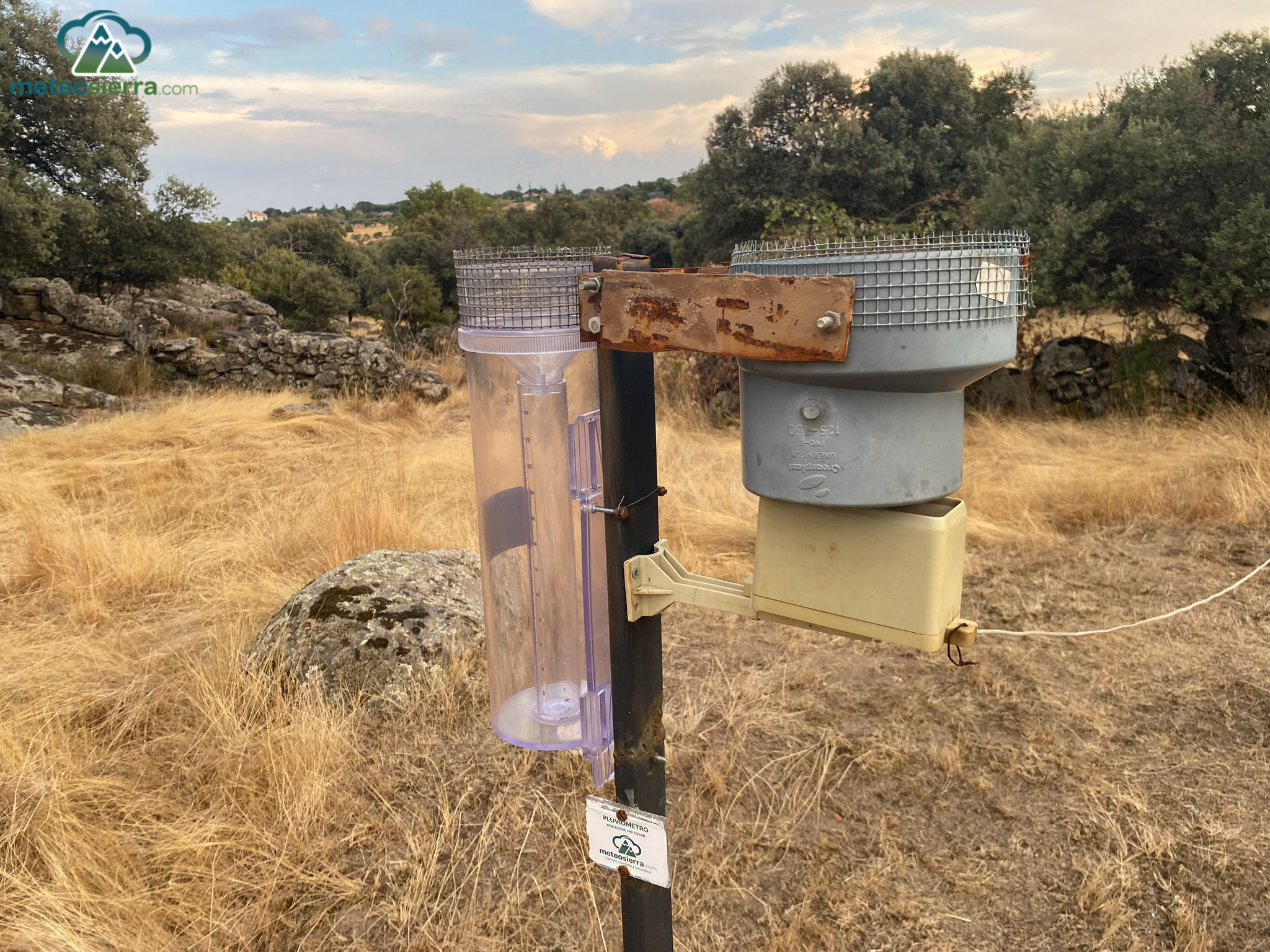 Pluviómetro automático WN20 y manual Cocorahs