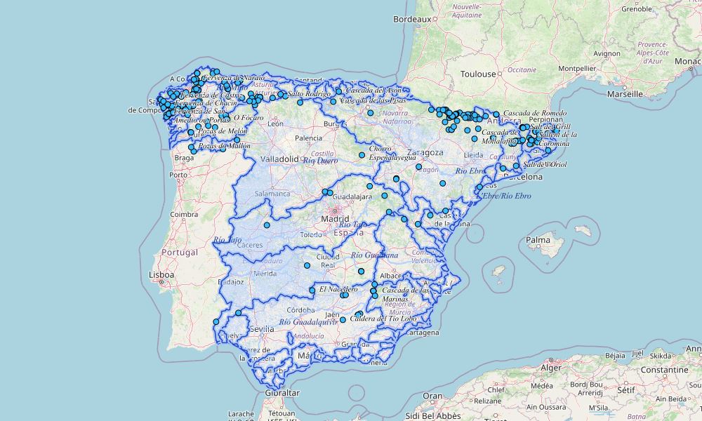 Visor de la Red Hidrográfica de España