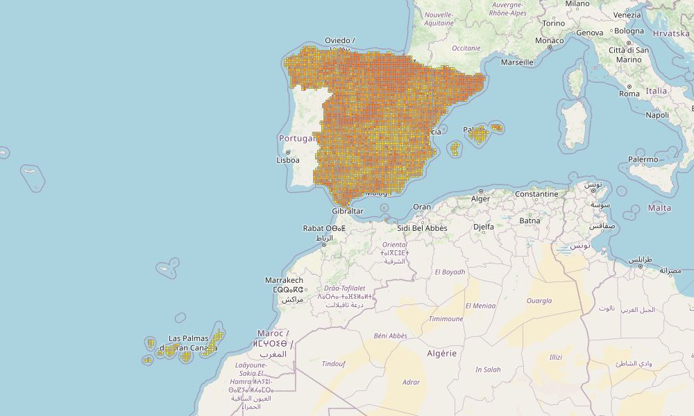 Visor de la Riqueza de Especies de España