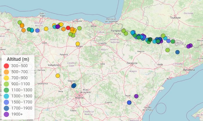 Visor de las Pértigas de Nieve de AEMET