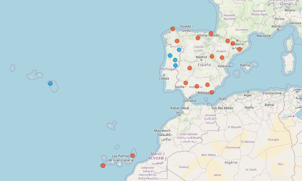 Visor de los Geoparques de España y Portugal