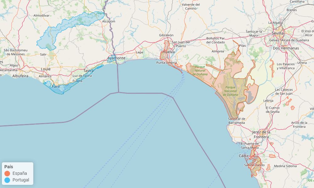 Visor de los Humedales Ramsar en España y Portugal