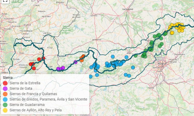 Visor de los Pueblos más Altos del Sistema Central