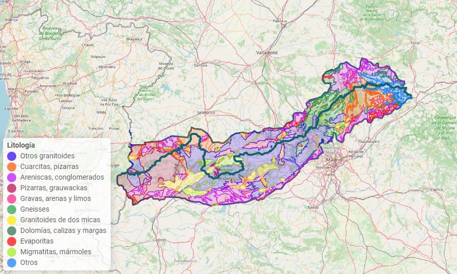Visor del Mapa Geológico del Sistema Central